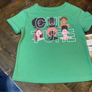 Green Kids T-Shirt with Graphic Print